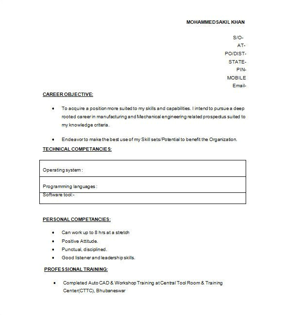 Simple Resume format for 10th Pass 10th Pass Resume format Resume Templates Sample Resume