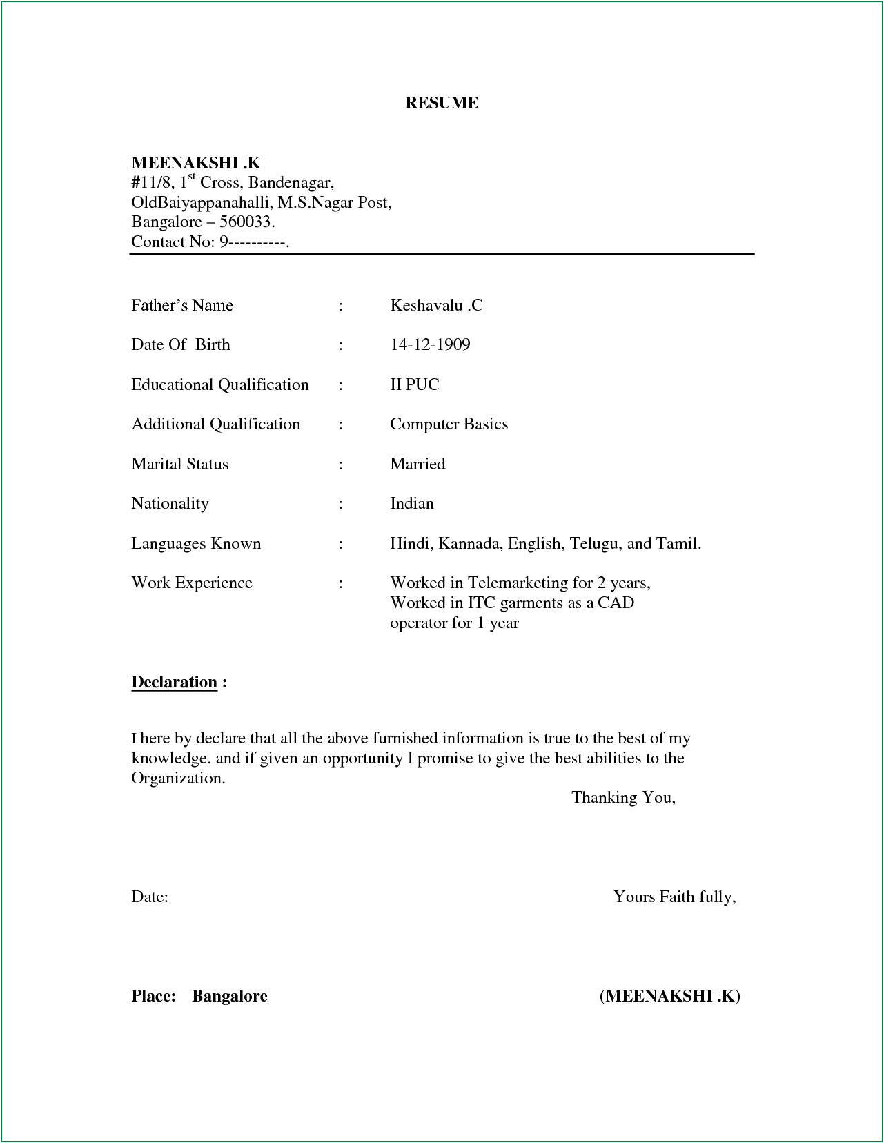 Simple Resume format Hd Images Pin by Jayantadebnath On Resume Fresher Basic Resume
