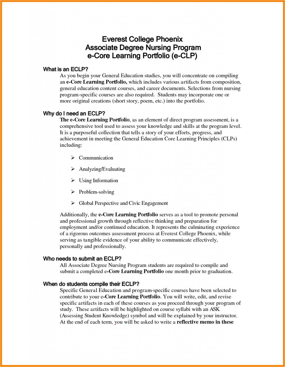 Student Resume Introduction 8 Sample Introduction for Portfolio ...