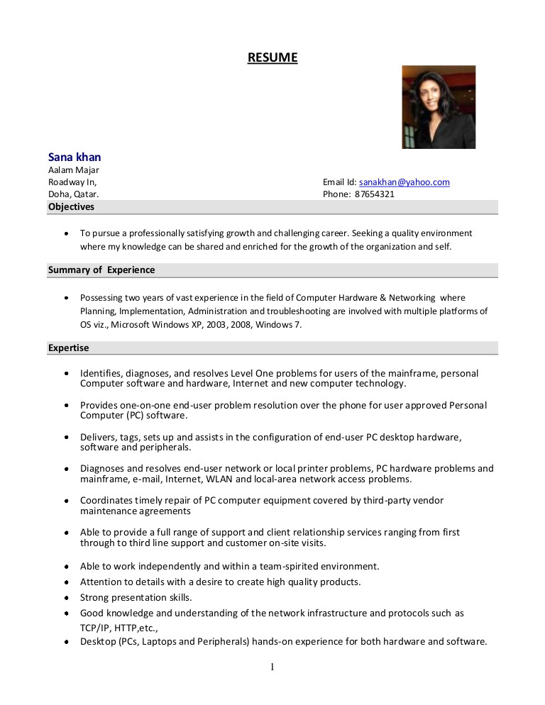 System Administrator Fresher Resume format System Administrator Resume format