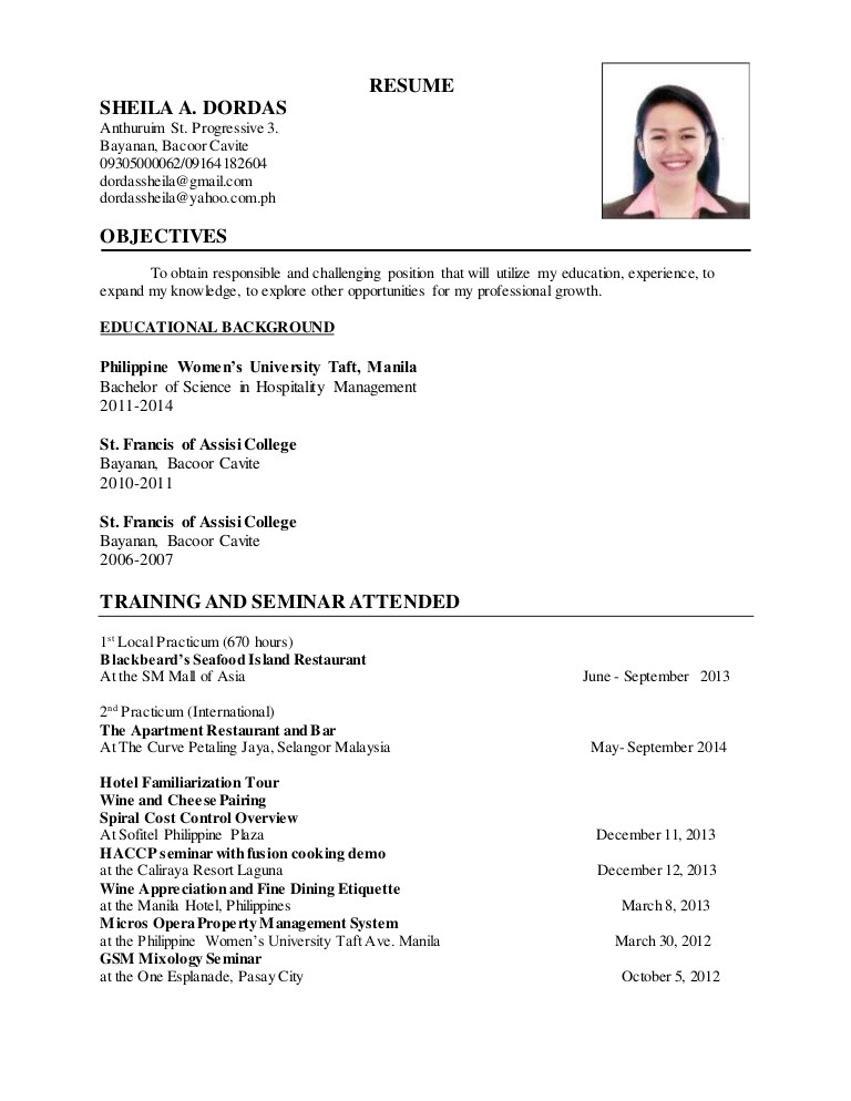 Updated Resume Sample Tagalog Resume format New In E Page Sample Best Updated