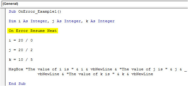 Visual Basic Resume Next Vba On Error Statement top 3 Ways to Handle Errors In Vba