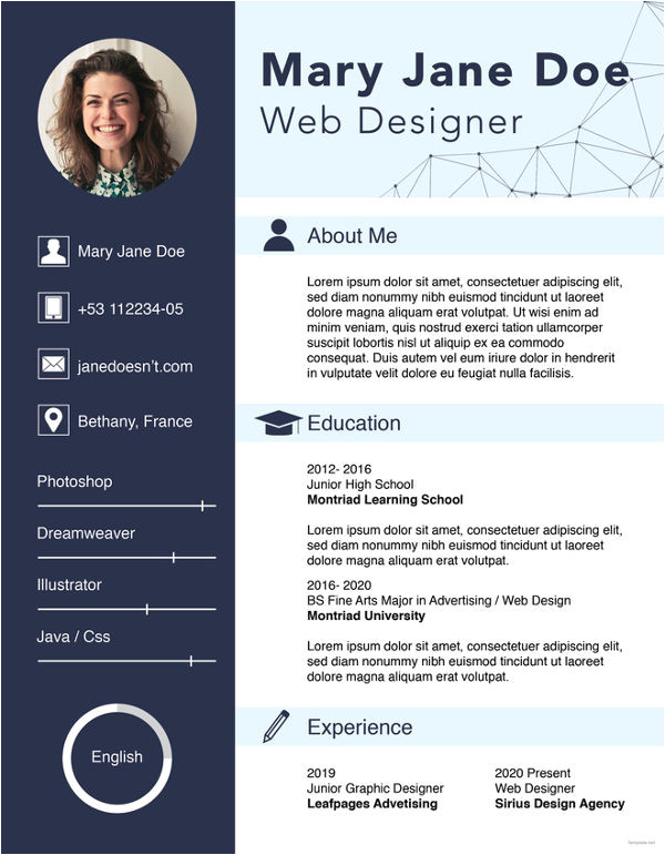 Web Designer Fresher Resume format Web Designer Fresher Resume Cover Letter Portfolio