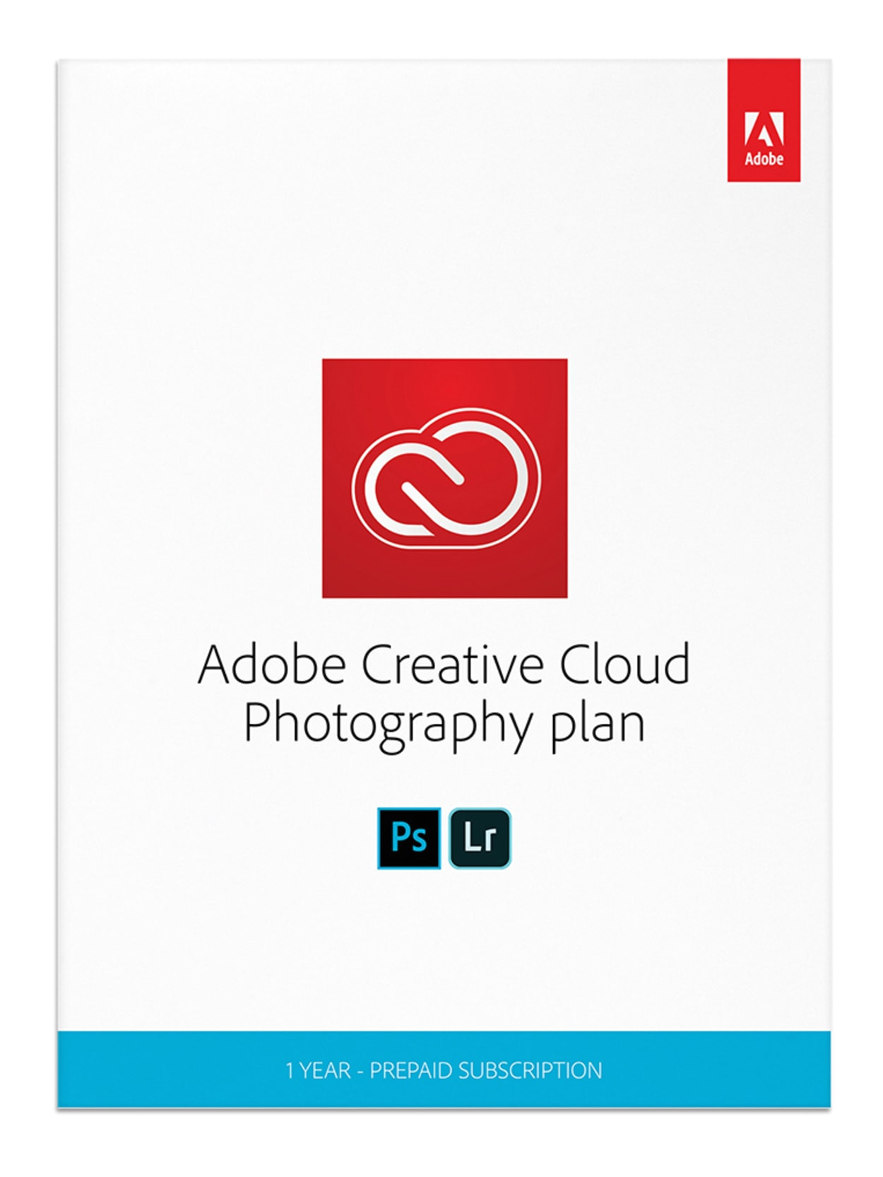 Adobe Creative Cloud Prepaid Card Adobea Creative Clouda Photography Plan 1 Year Subscription for Pc Maca Disc Item 5845840
