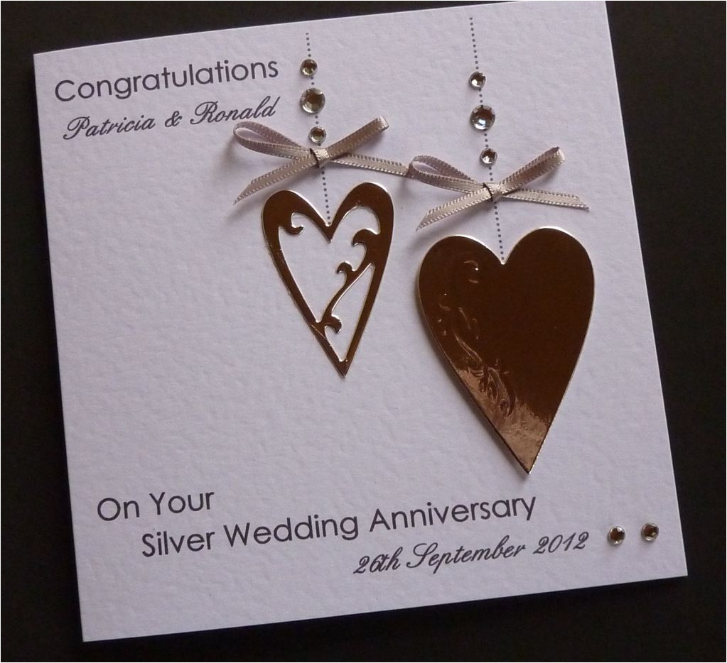 Anniversary Card for Troubled Marriage Silver Wedding Anniversary Card Ebay with Images