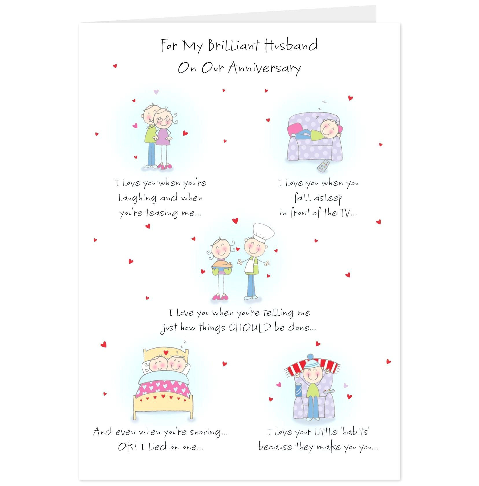 Anniversary Card Verses for Husband Anniversary Card for Husband In 2020 Anniversary Cards for