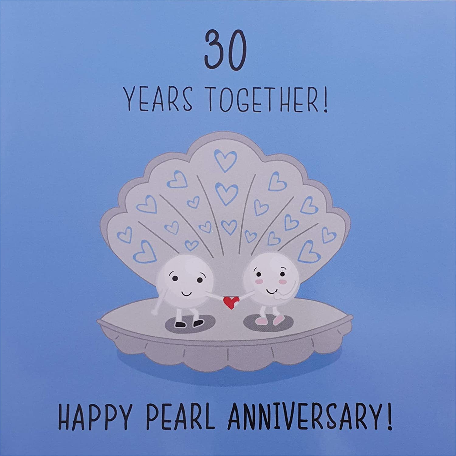 Anniversary Card with Name Edit 30th Wedding Anniversary Card Pearl Anniversary