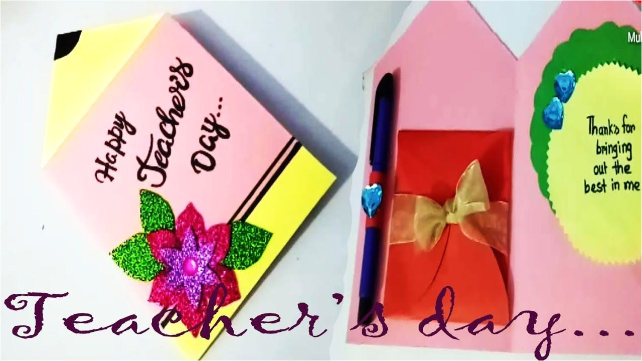 Beautiful and Easy Teachers Day Card Pin by Ainjlla Berry On Greeting Cards for Teachers Day
