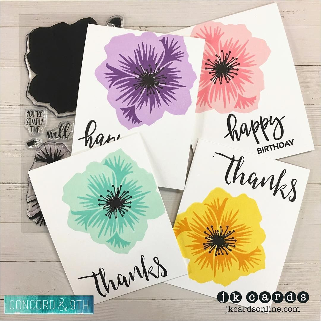 Beautiful Design for Birthday Card Pretty Petals Card Set Concordand9th Prettypetals Thanks