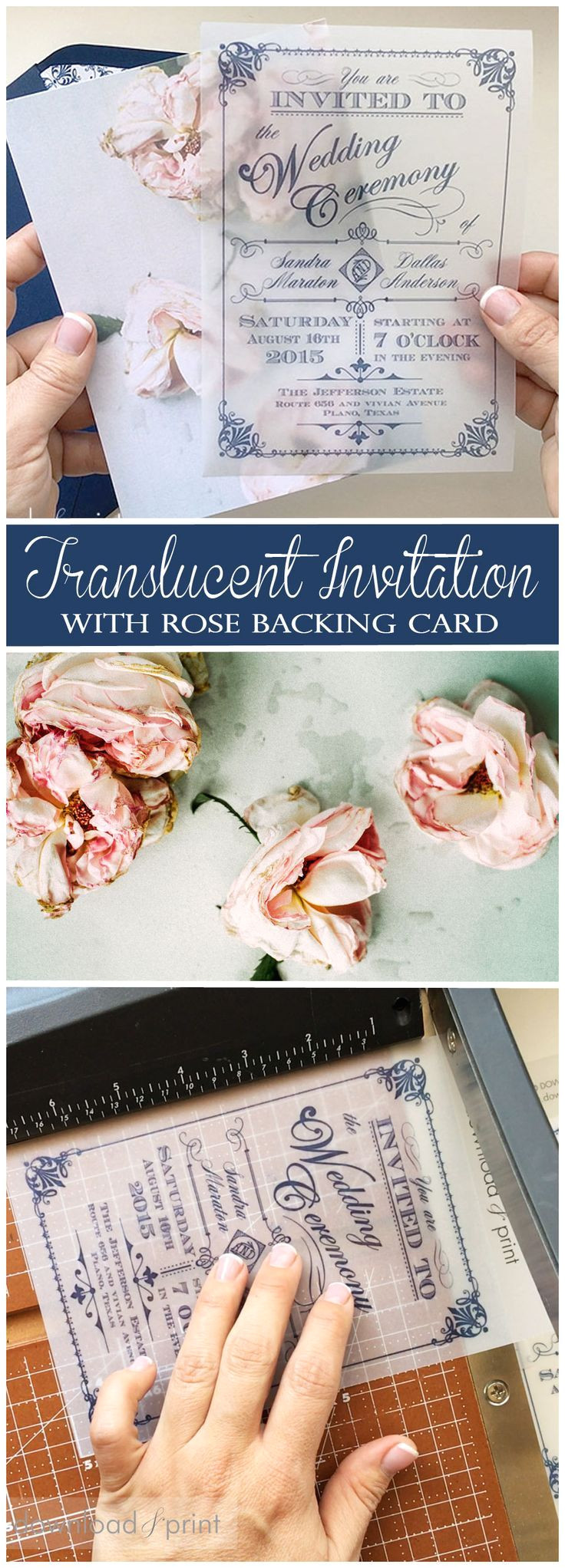 Beautiful Words for A Wedding Card Diy Translucent Wedding Invitation with Vintage Charm