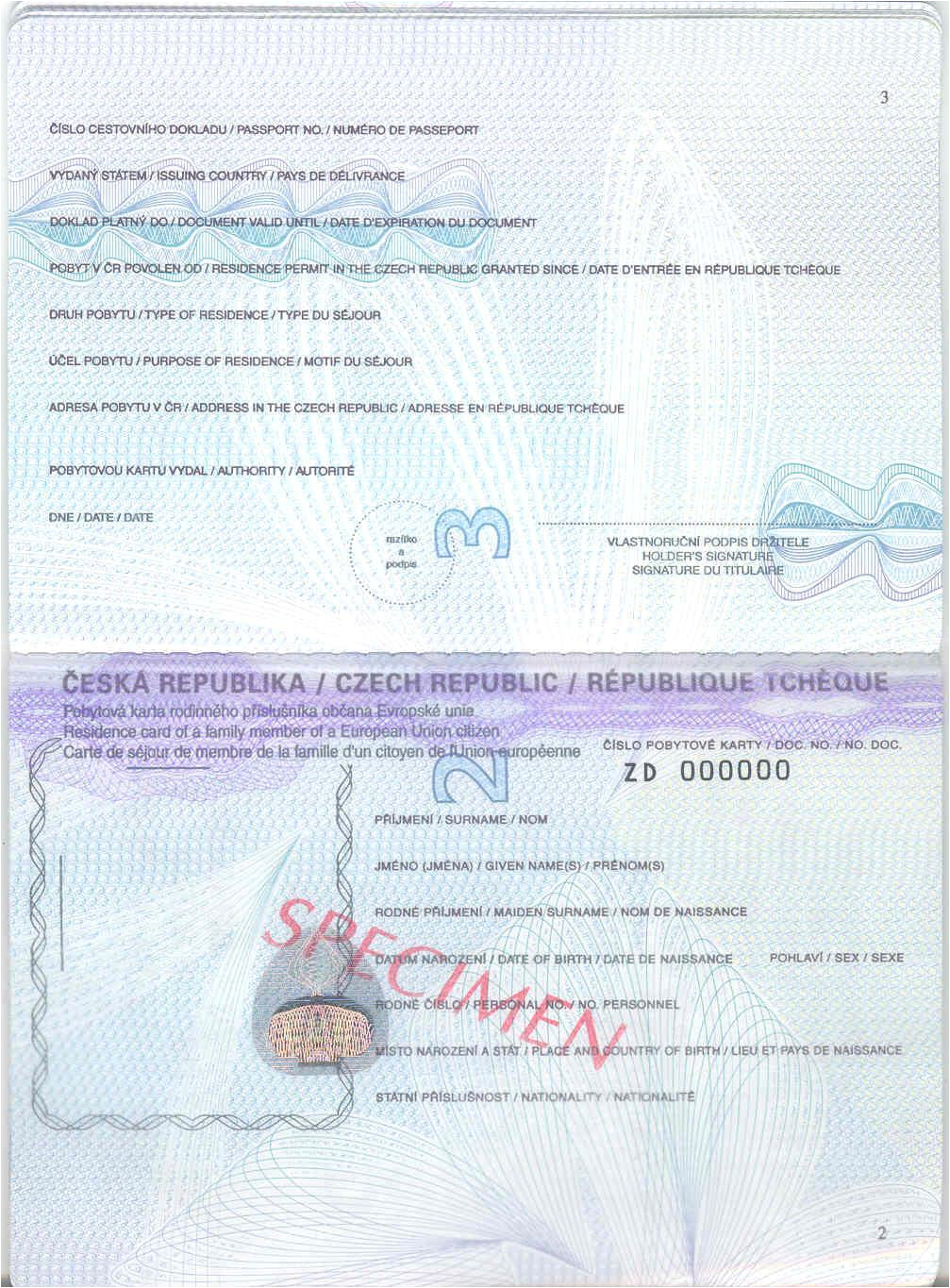 Belgium Professional Card Processing Time Annex 23 Specimen Of Residence Permits issued by Member