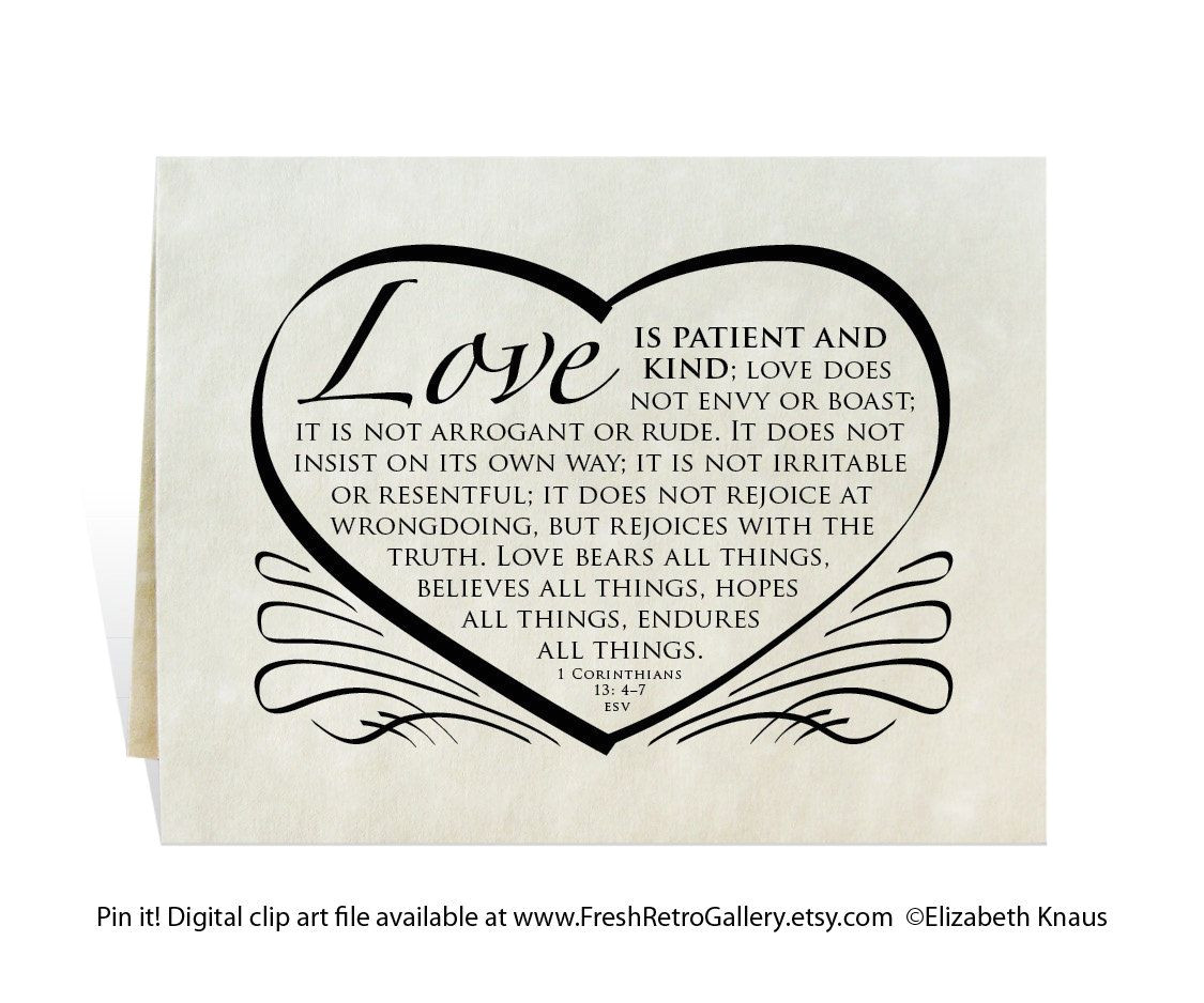 Bible Verse for Marriage Card Wedding Printable Card Program Invitation Reception Poster