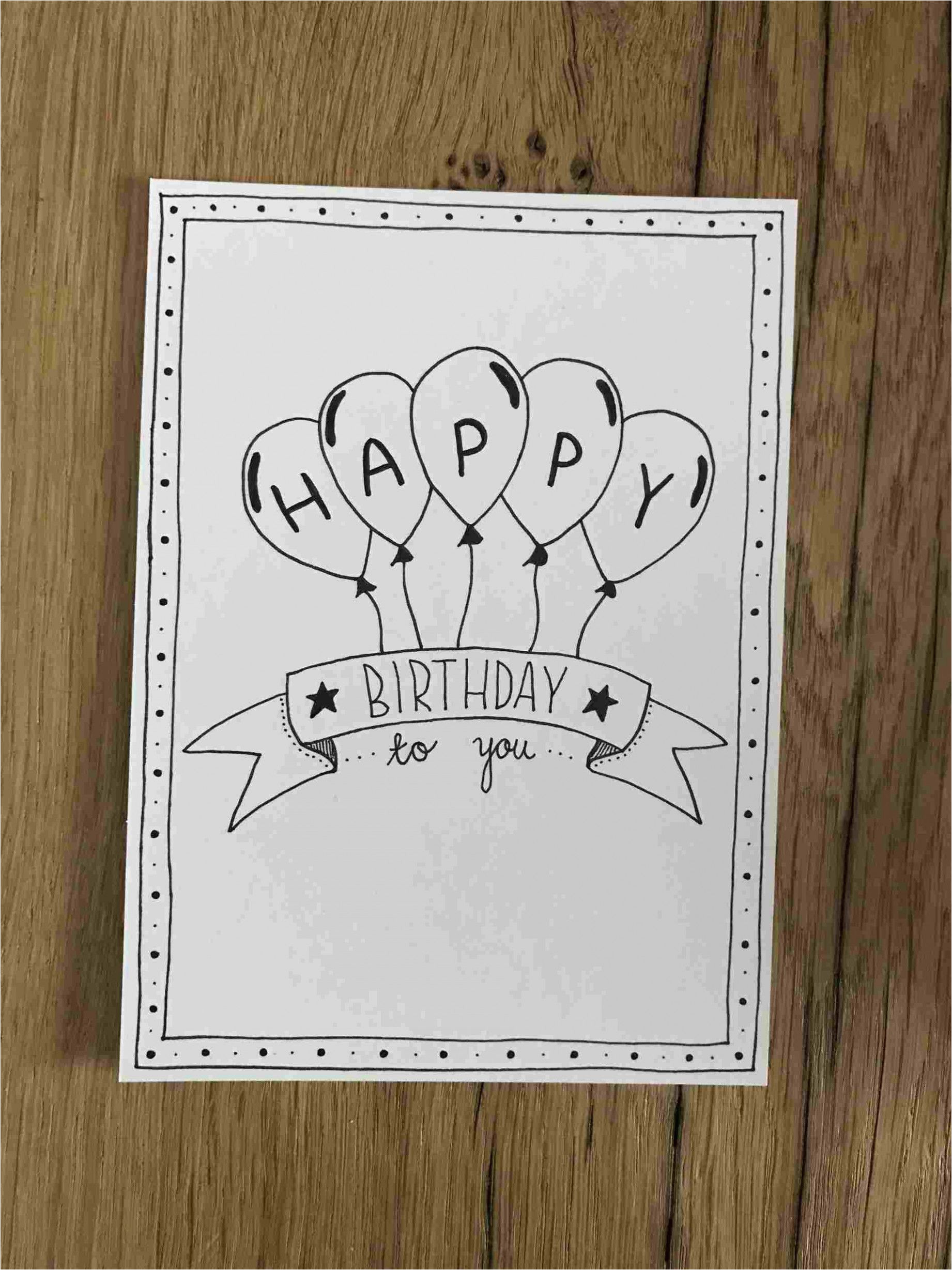 Birthday Card Handmade for Best Friend How to Draw A Happy Birthday Card Inspiration In