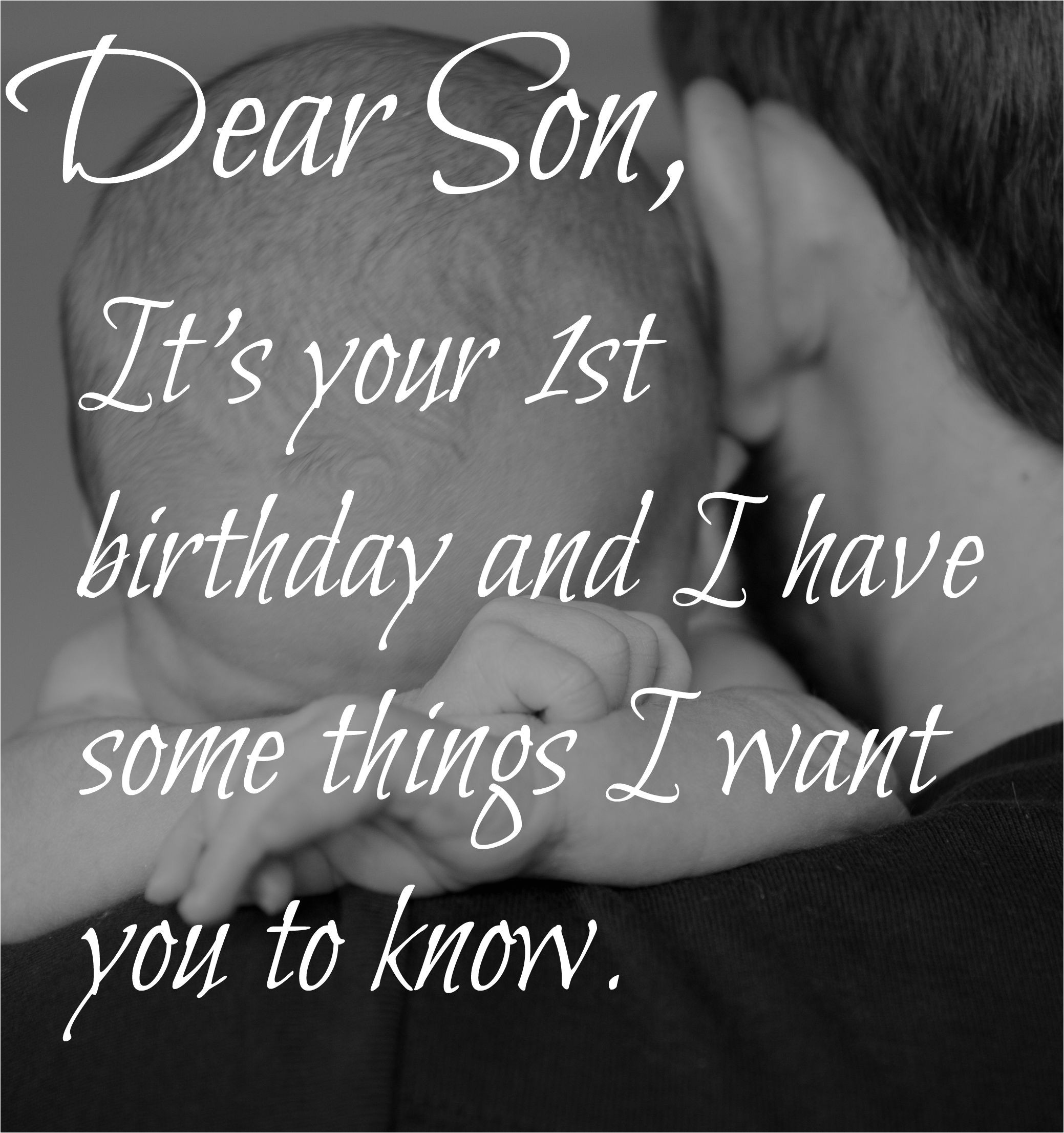 Birthday Card Verses For Son A Letter To My Son On His 1st Birthday
