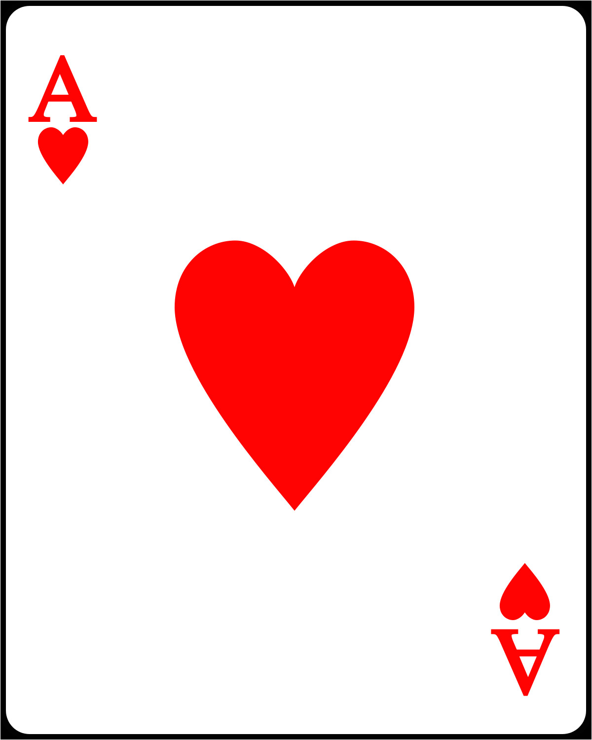 Blank Queen Of Hearts Card Image Result for Playing Card Template Ace Hearts Playing