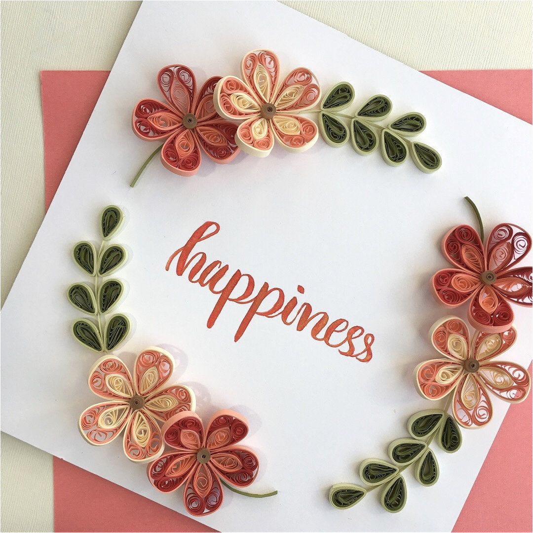 Card Decoration with Paper Flower Paper Flowers Wall Decor Quilling Wall Art Home Decor