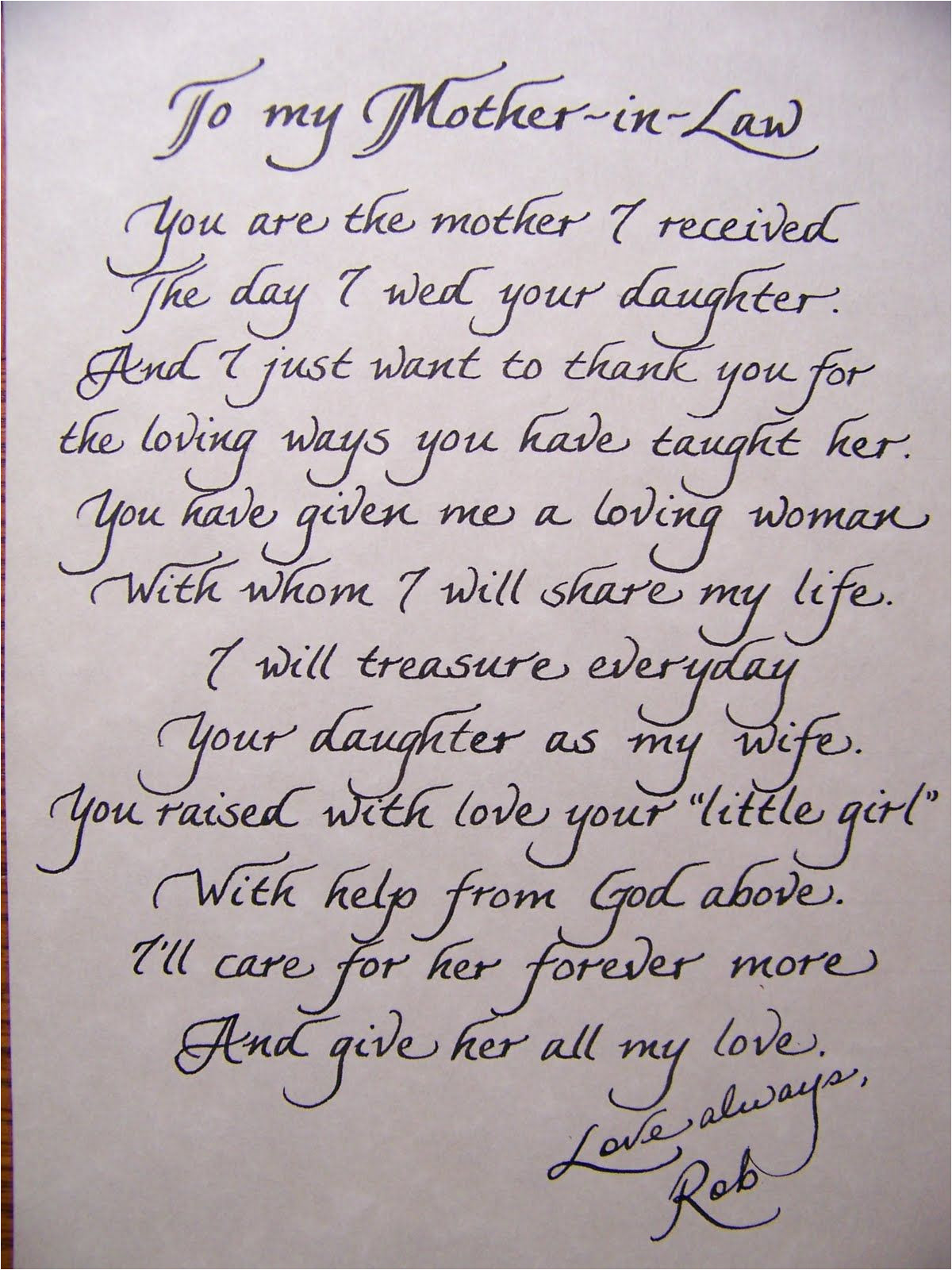 Card to Parents On Wedding Day A Poem for the Mother Of the Bride Wedding Speech Wedding