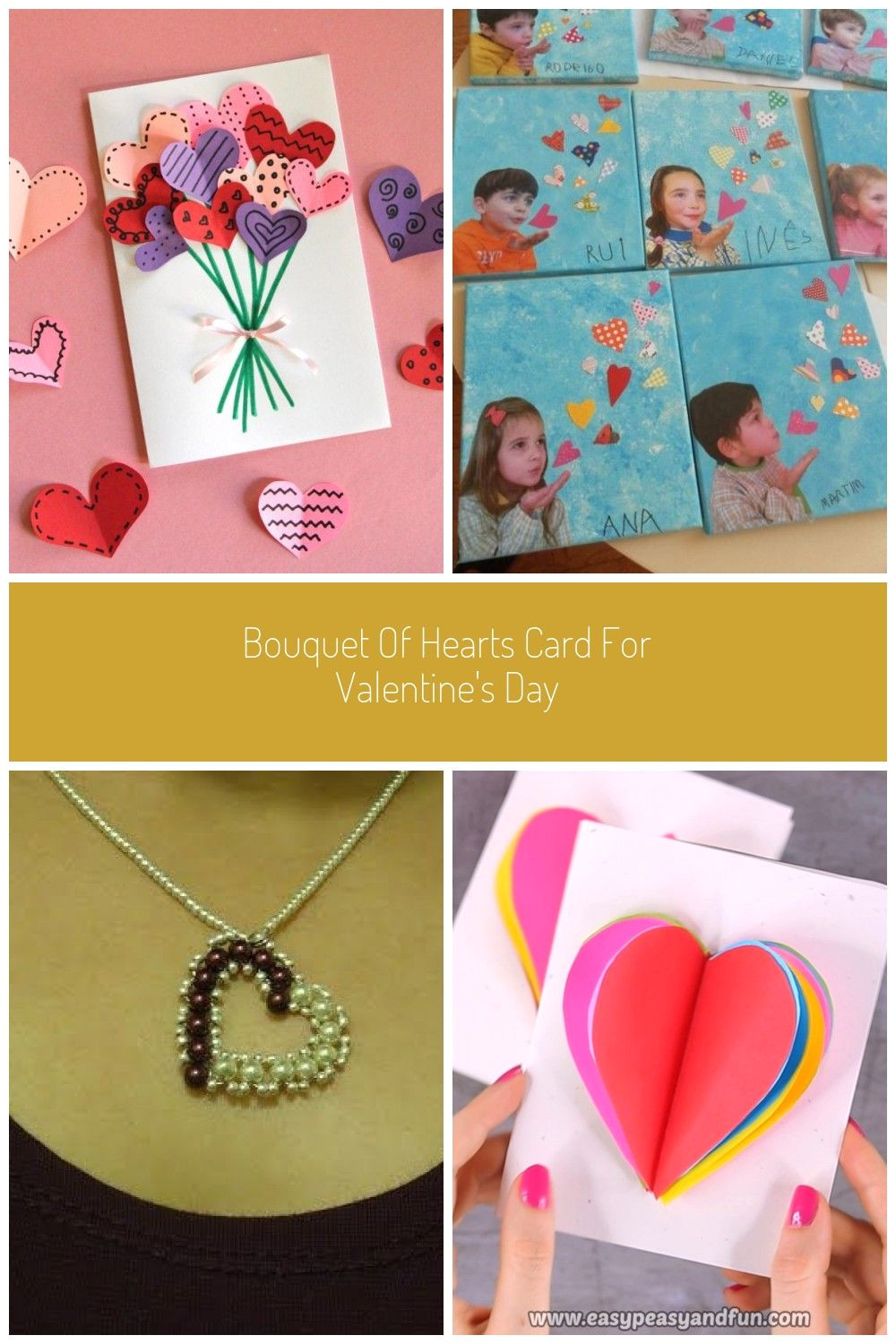 Create Your Own Valentine S Day Card Create An Adorable Bouquet Of Hearts Card for Valentine S