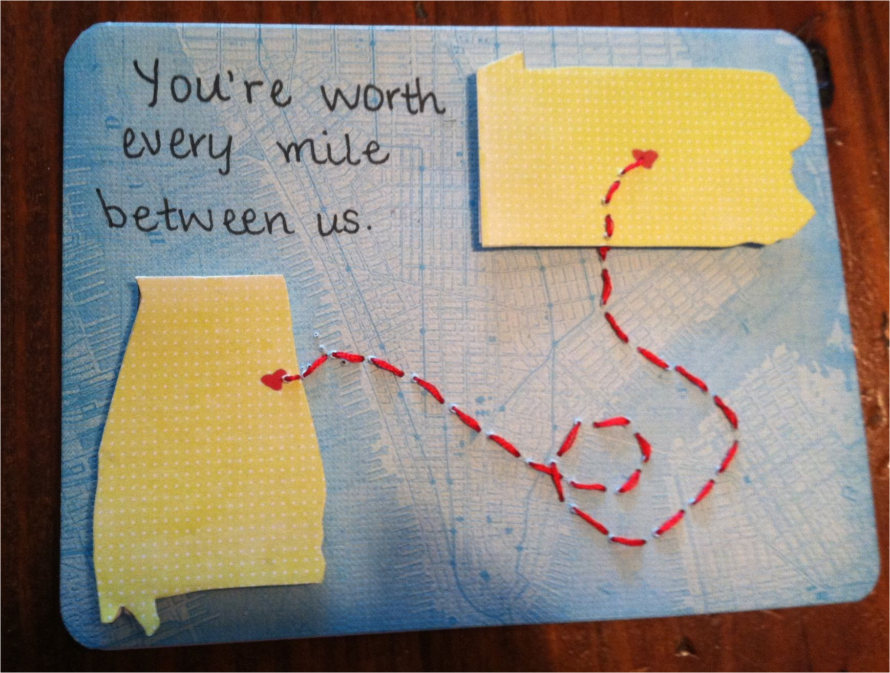 Creative Card Ideas for Boyfriend Long Distance Card I Made for My Boyfriend In Paa with