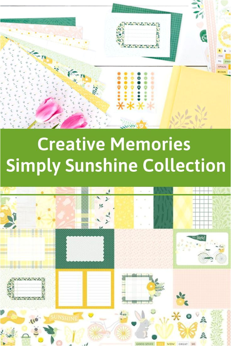 Creative Memories All that Glitters Card Kit Get Ready to Go Walkin On Sunshine with the Simply Sunshine