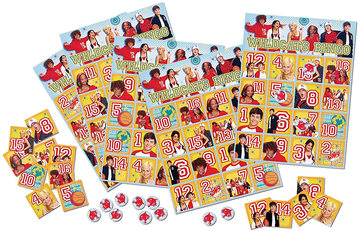 Disney Wrapping Paper Card Factory Factory Card and Party Outlet High School Musical 3 Bingo Game
