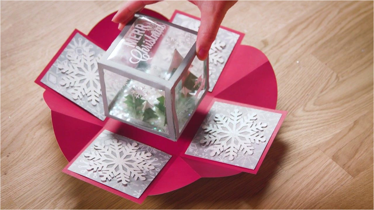 Diy Card In A Box Holiday Exploding Box Card Exploding Box Card Diy
