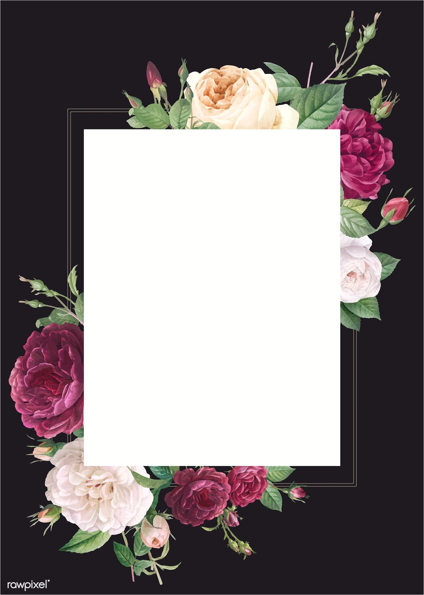 Download Wedding Card Flower Images Download Premium Illustration Of Floral Wedding Invitation