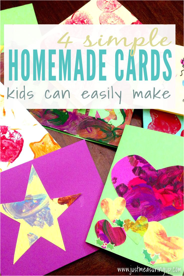 Easy Card Making Ideas for Teachers Four Simple Cards Kids Can Make Thank You Card Design