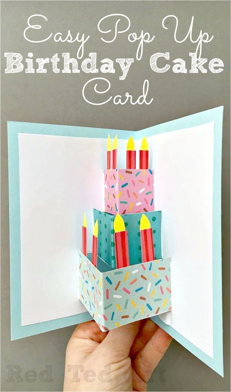 Easy Pop Up Birthday Card Easy Pop Up Birthday Card Diy Kartki Urodzinowe