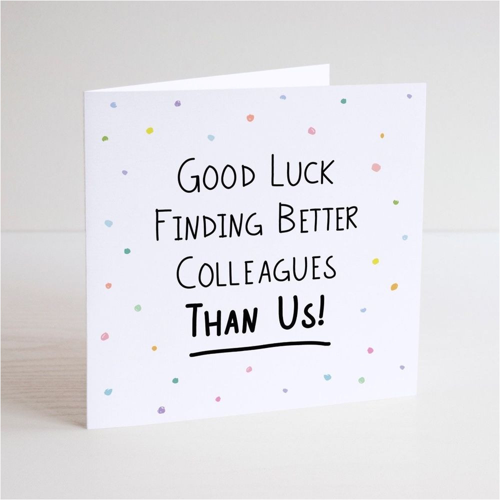 Printable Farewell Card For Colleague