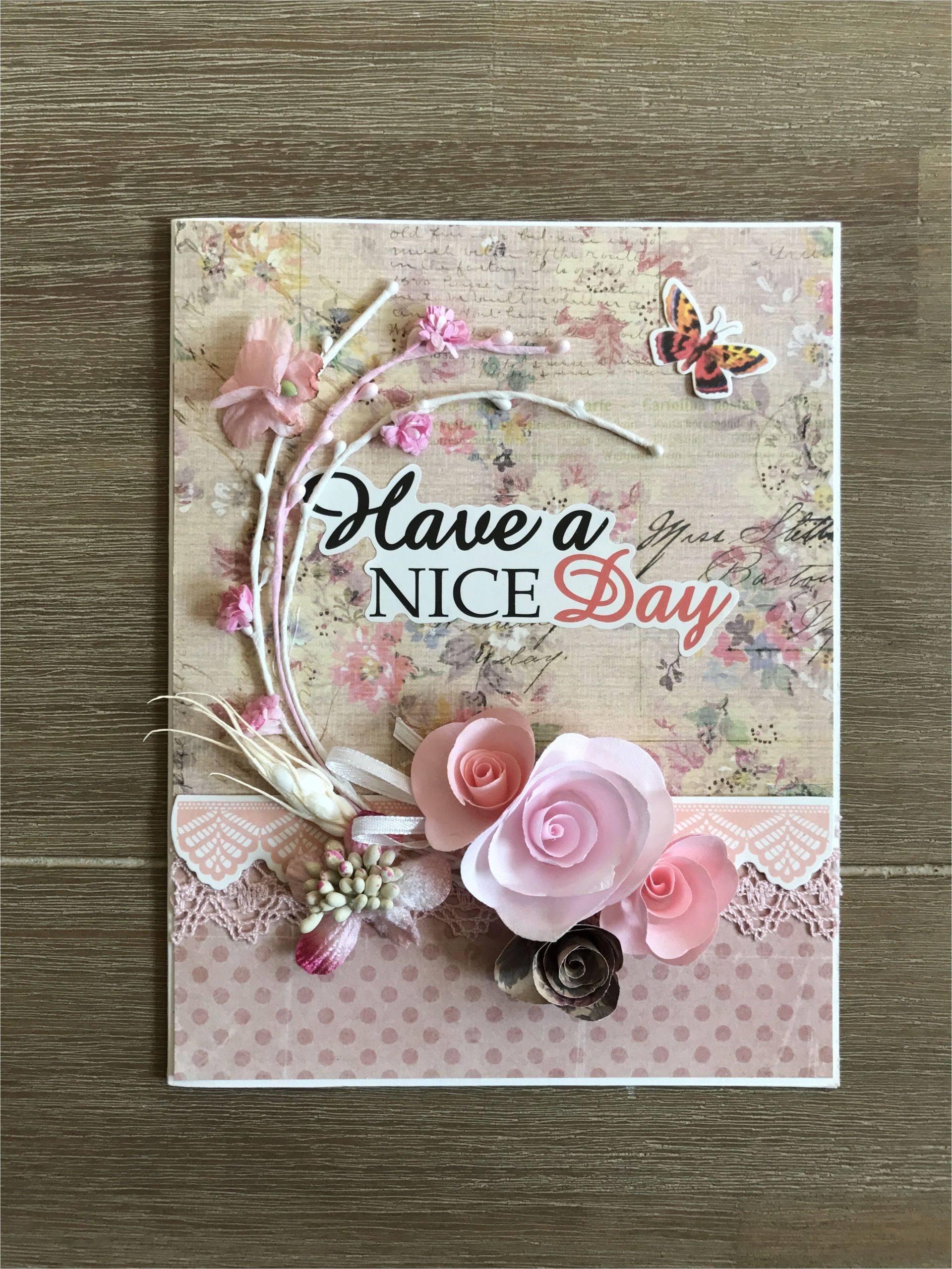 Greeting Card Beautiful Greeting Card Scrapbooking Greeting Card Birthday Card for Best Friend