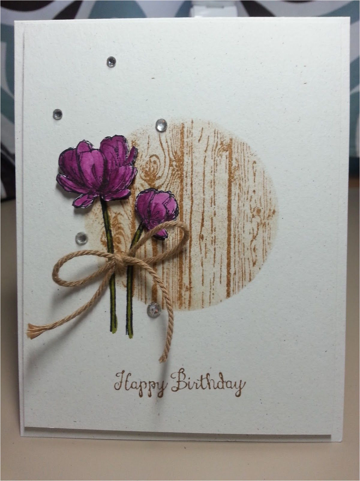 Greeting Card Handmade for Birthday Blooming with Simplicity Floral Cards Greeting Cards