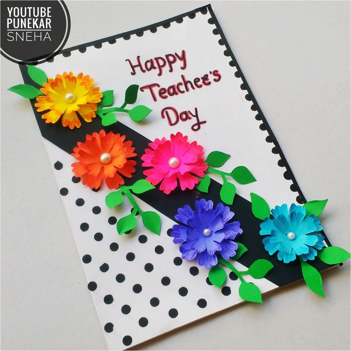 Handmade Card for Kindergarten Teacher Teachersdaysong Teachersday Teachersdaycard Punekarsneha