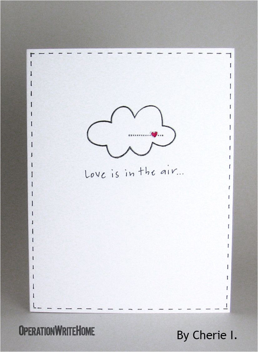 Handmade Card Ideas for Boyfriend Clean and Simple Love Card Love Cards Love Cards for Him