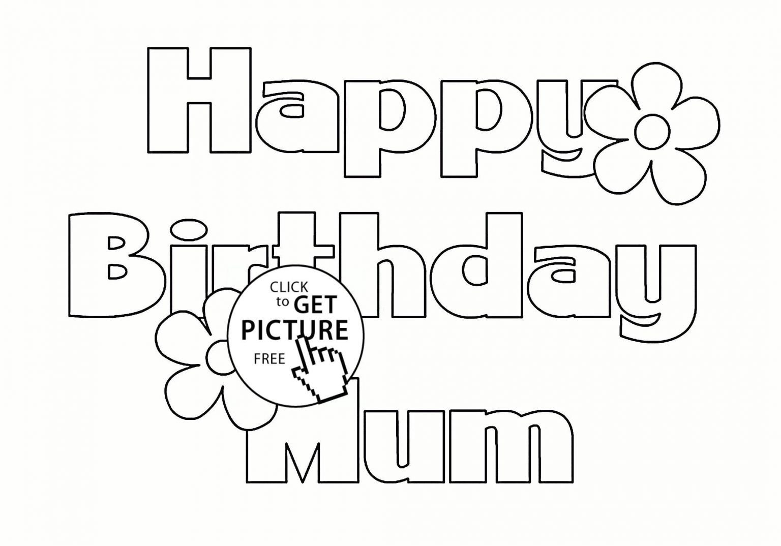 Happy Birthday Card Coloring Pages Birthday Cards For Colouring 