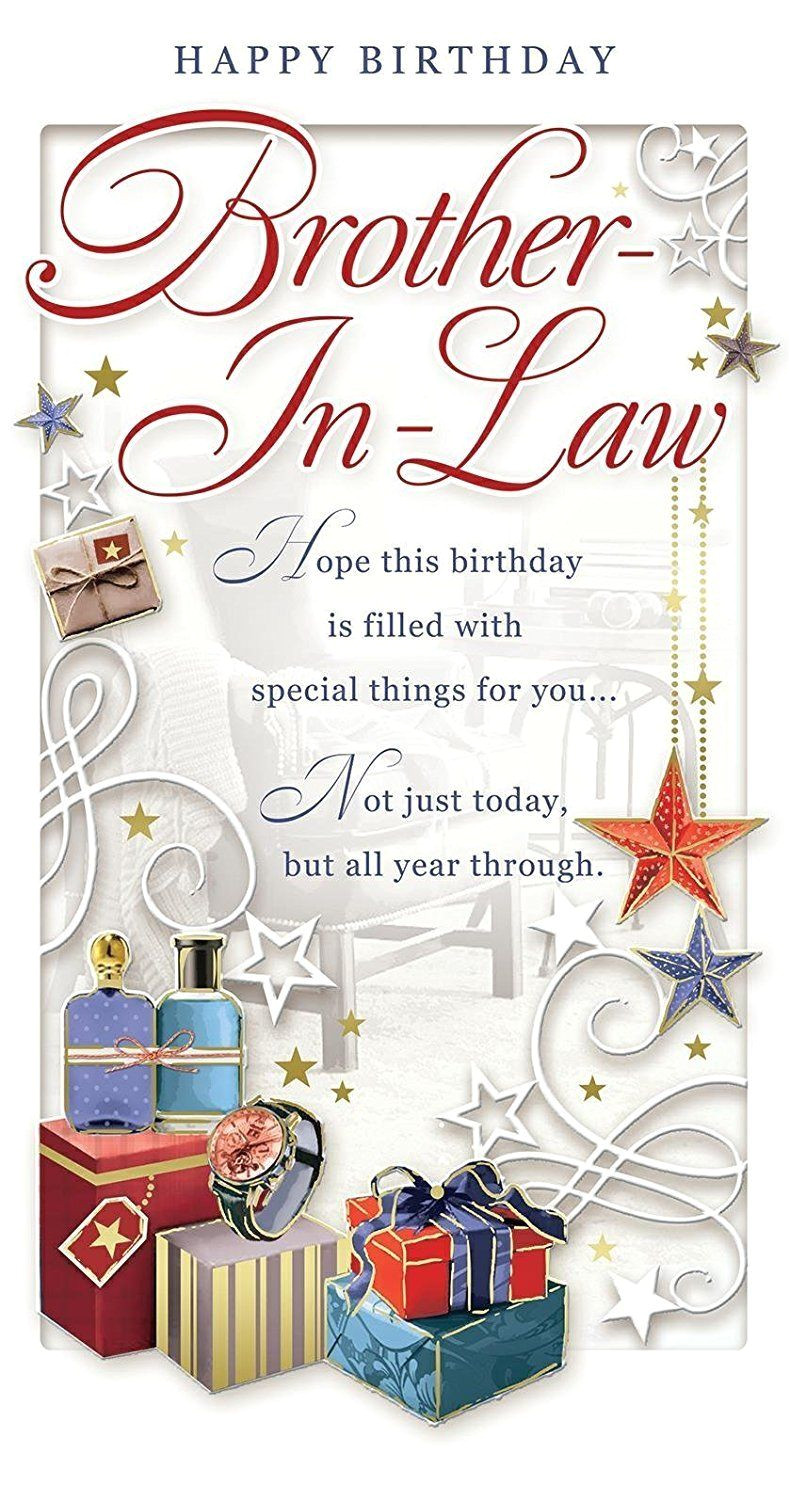 Happy Birthday Card for Brother Brother In Law Birthday Card Happy Birthday Watch