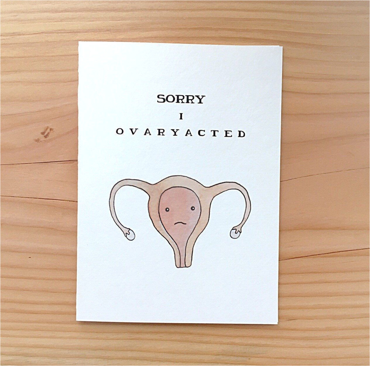 Happy Birthday You Old Goat Card Ovaryacted sorry Card Funny Card Funny sorry Card