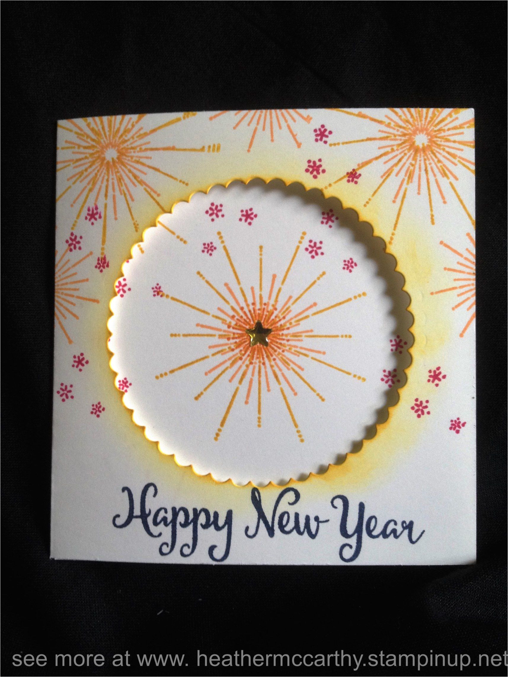 Happy New Year Card Handmade Stampin Up S It S A Celebration Stamp Set From the 2016