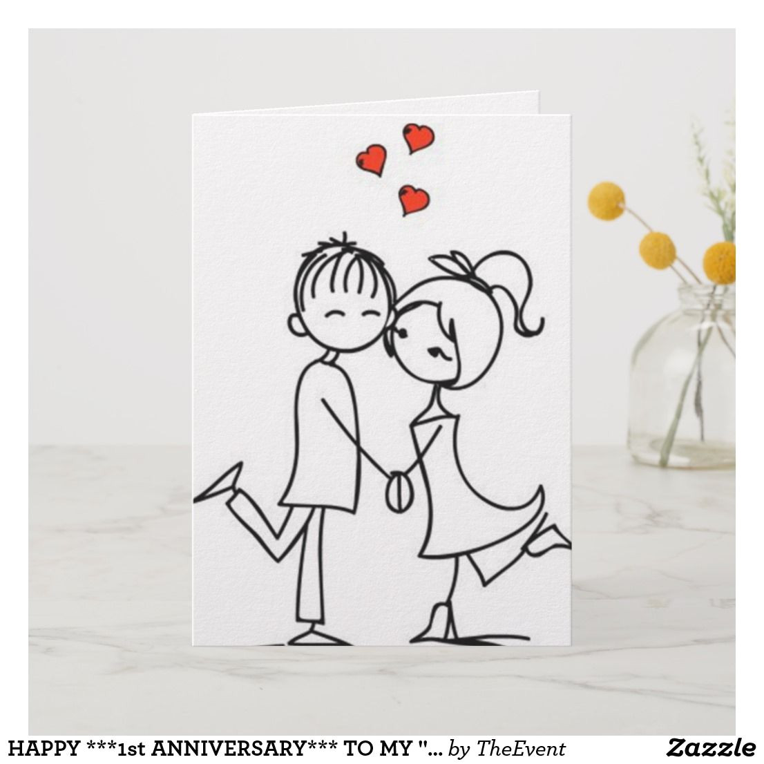 Love Card Images Free Download Happy 1st Anniversary to My Love Card Zazzle Com