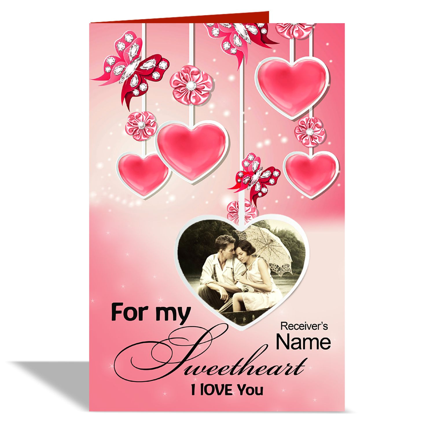 Love Greeting Card with Name Alwaysgift for My Sweetheart Greeting Card