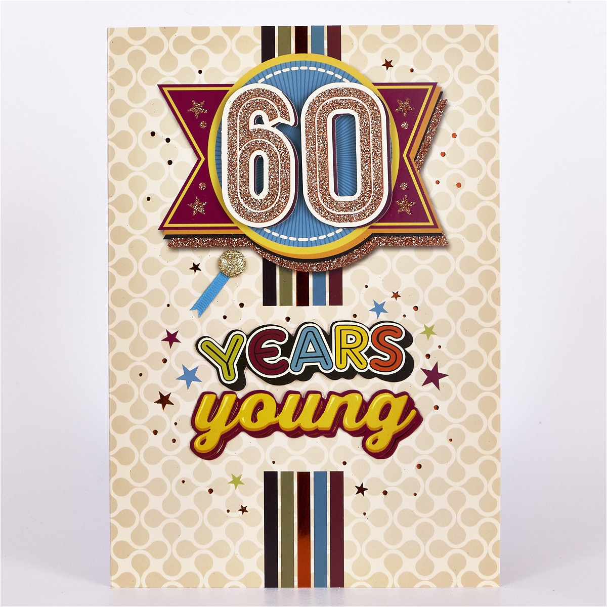 Marvel Wrapping Paper Card Factory Signature Collection Birthday Card 60 Years Young