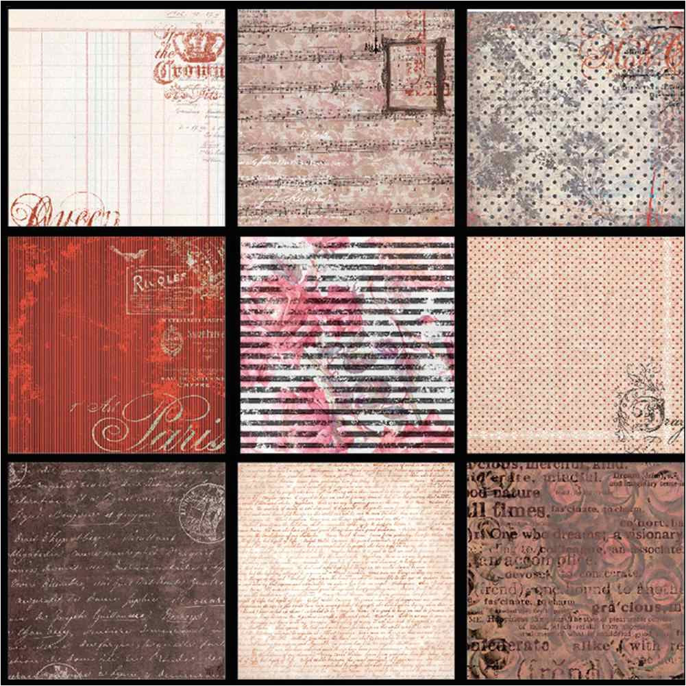 Paper Packs for Card Making 24 Sheets Diy Photo Albums Vintage Paper Pack Packaging Scrapbooking Card Making Background Paper 12 Inch Colorful