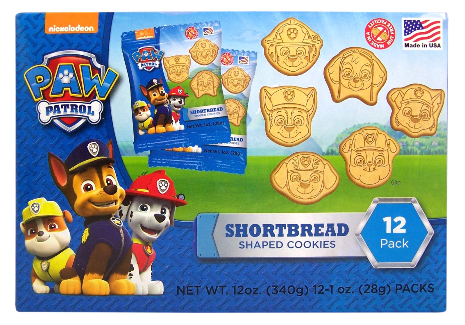 Paw Patrol Wrapping Paper Card Factory Paw Patrol Shortbread Cookies 12 Count