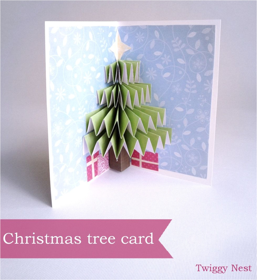Pop Up Xmas Card Diy Christmas Tree Pop Up Card Pop Up Christmas Cards Diy