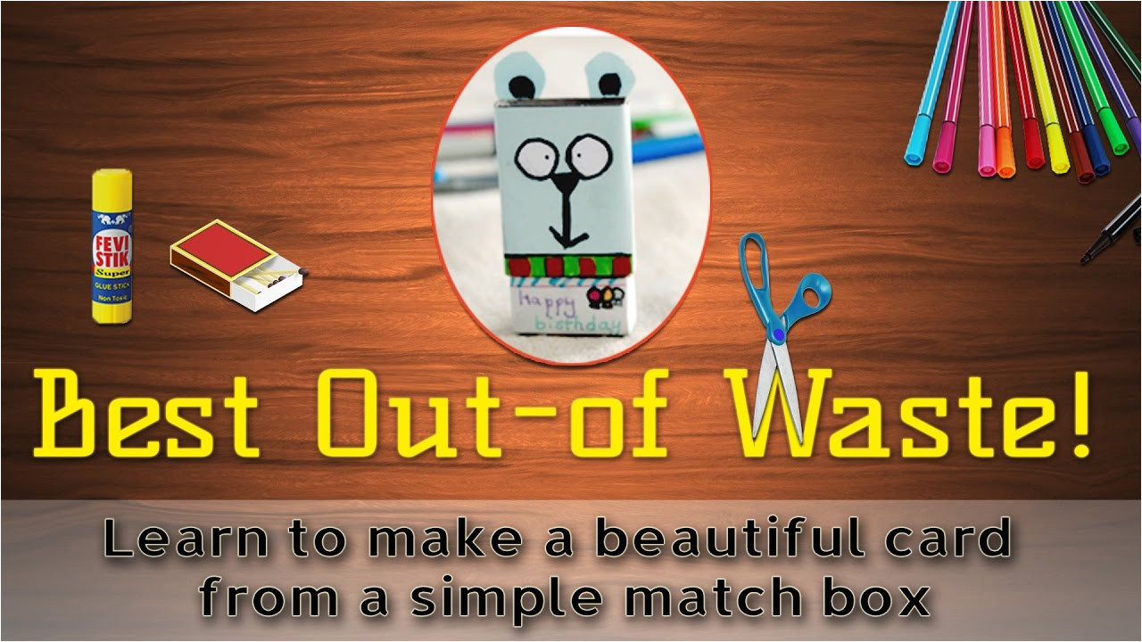 Simple Greeting Card Banane Ka Tarika How to Make A Greeting Card From Waste Material
