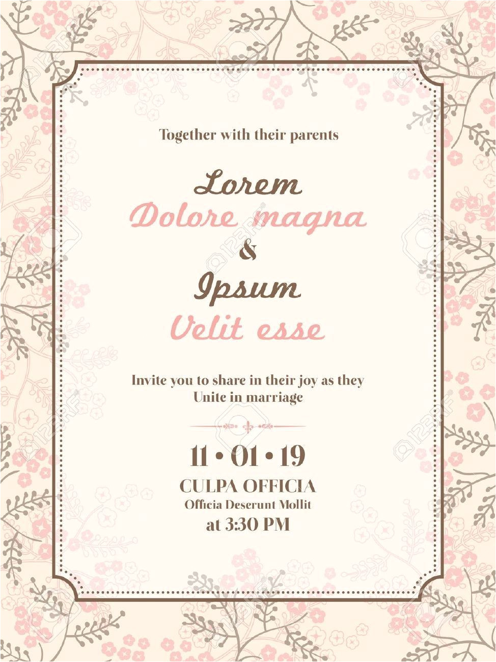 Simple Invitation Card for Wedding Marriage Invitation Cards Dengan Gambar