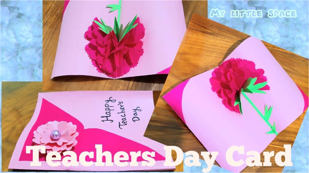 Teachers Day Diy Card Ideas Diy Beautiful Teacher S Day Card In 2020 Teachers Day Card