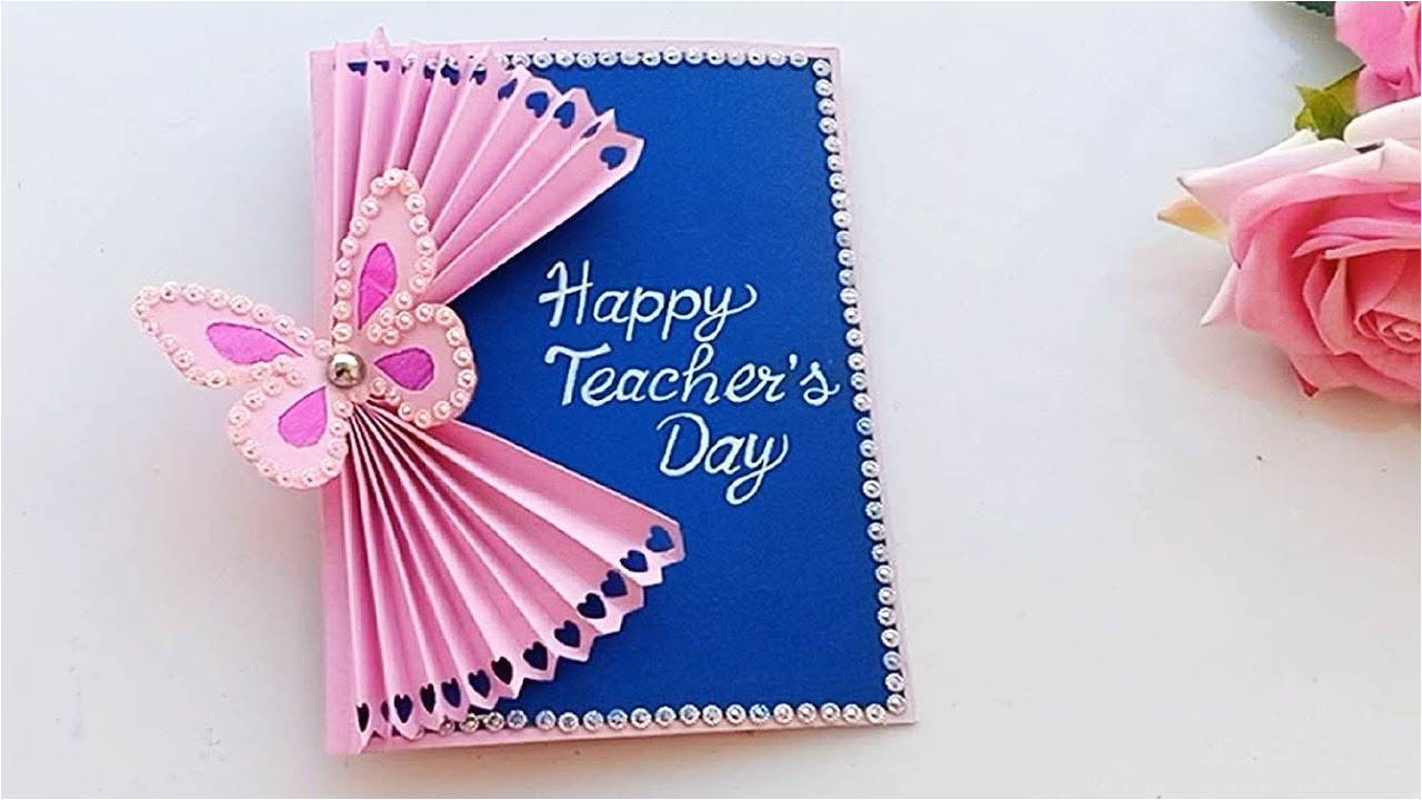 Teachers Day Ka Card Kaise Banate Hain Diy Teacher S Day Card Handmade Teachers Day Card Making Idea