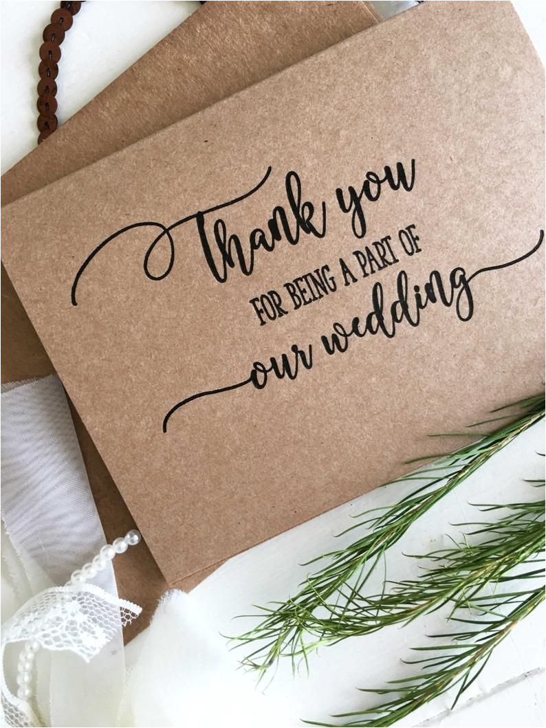 Thank You Card for Wedding Vendors Wedding Party Thank You Card Wedding Party Gifts Wedding