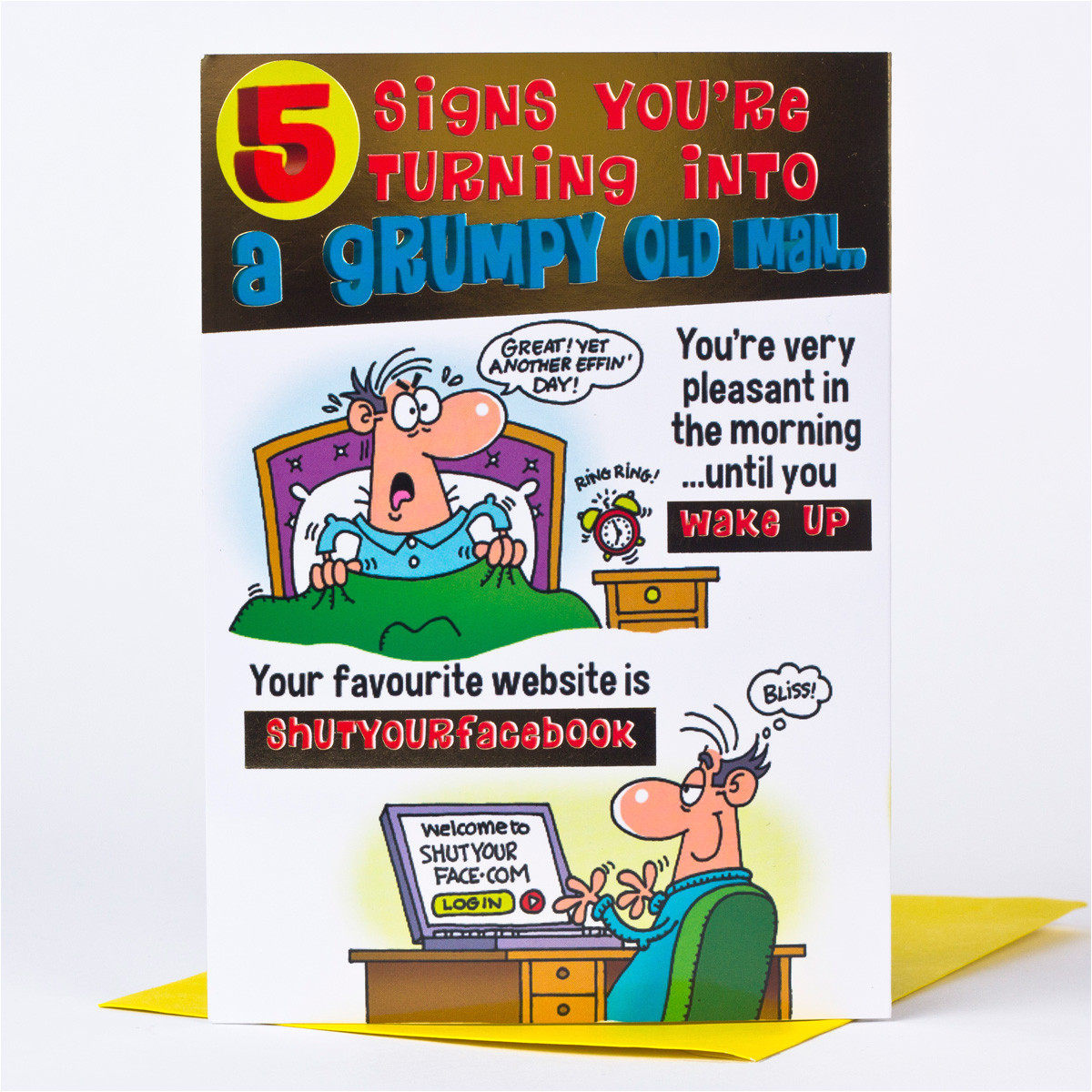 Thank You Gifts Card Factory Birthday Card Grumpy Old Man